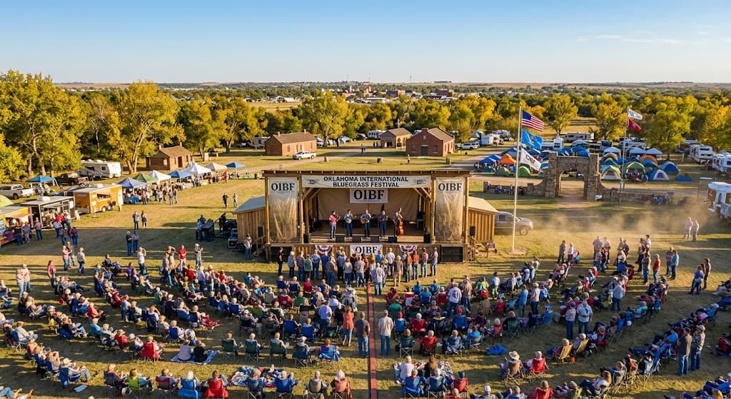 Pickin’ Grins and Autumn Harmonies: Oklahoma’s International Bluegrass Festival